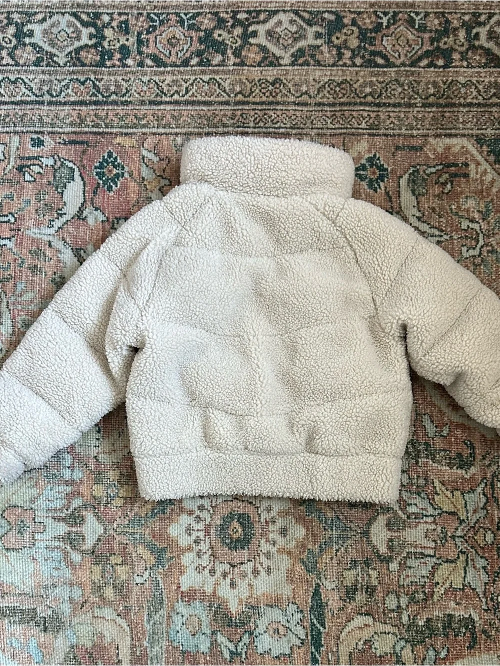 Kids Cozy Sherpa Jacket - Cream